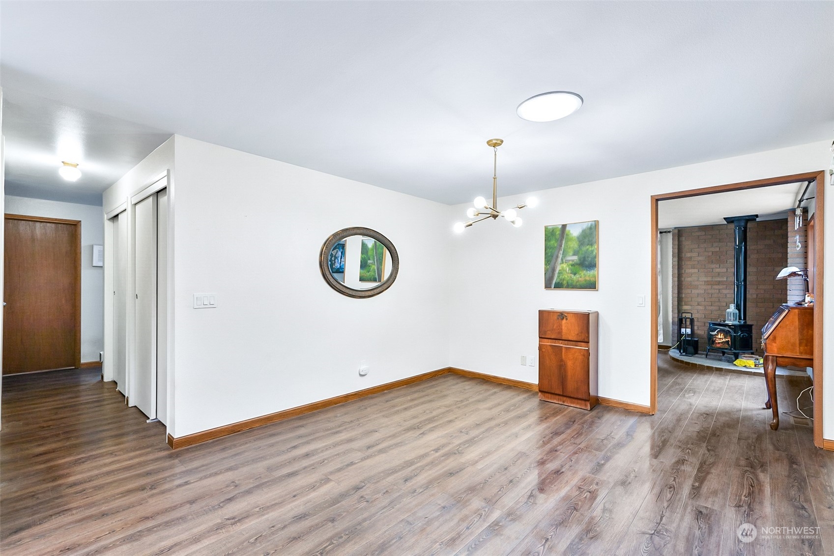 4848 Sharpe Road Anacortes, WA 98221 - Photo 6 of 33 a view of a livingroom with wooden floor