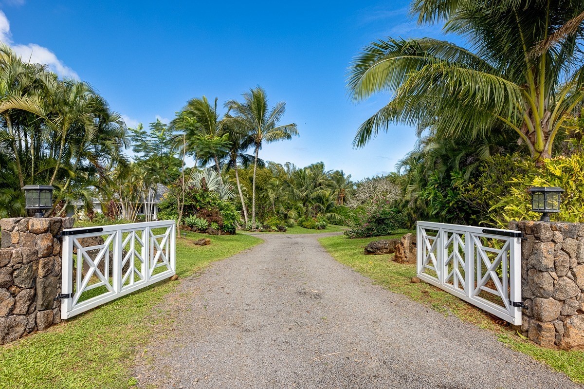7475 E Koolau Road, Unit D Kilauea, HI 96754 - Photo 8 of 30 a view of a street with potted plants