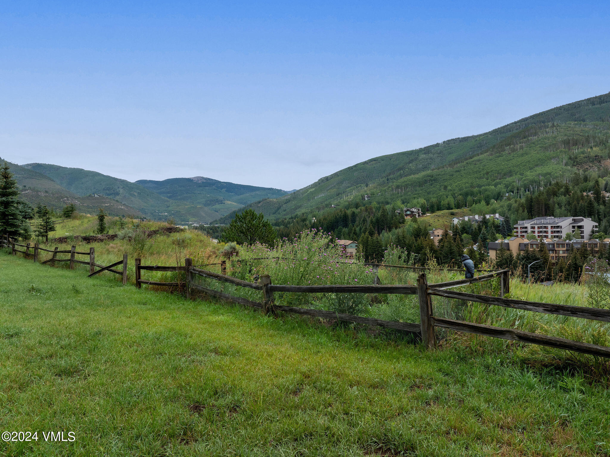 2456 Chamonix Lane, Unit B2 Vail, CO 81657 - Photo 18 of 18 a view of a green field with mountain in the background