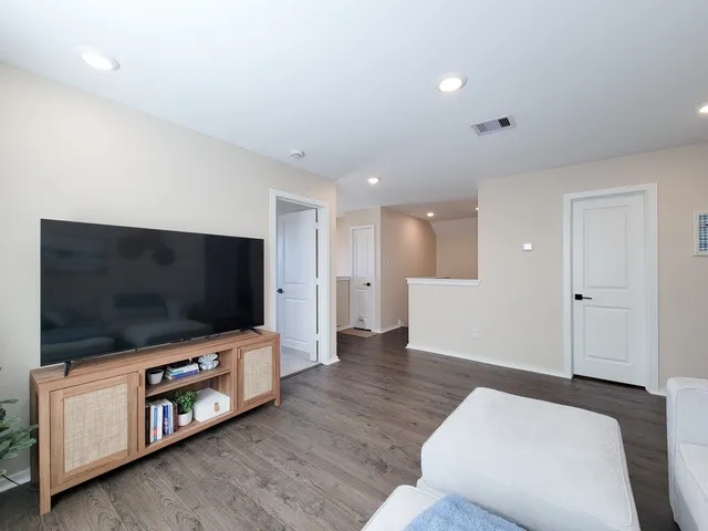 a workspace with furniture and window