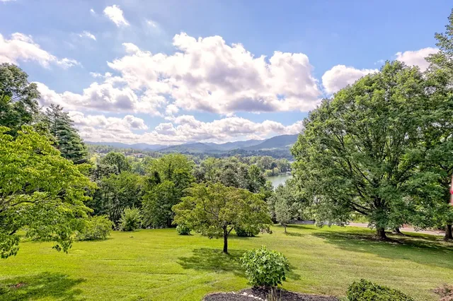 a view of an entryway with wooden floor and a livingroom