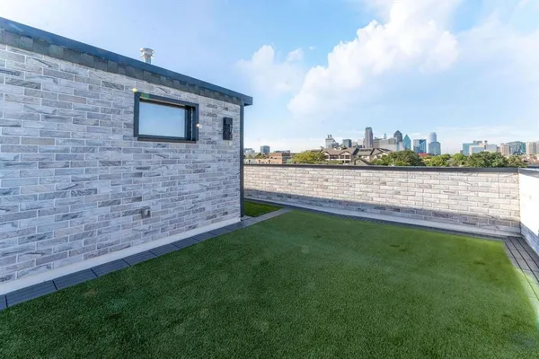a view of an outdoor space and a yard