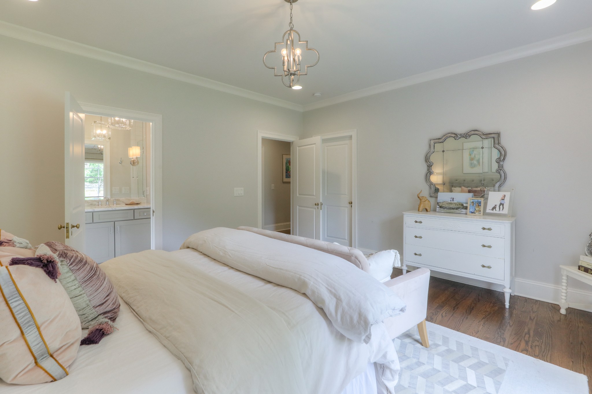 2315 Valley Brook Road Nashville, TN 37215 - Photo 34 of 67 a bedroom with a bed and wooden floor