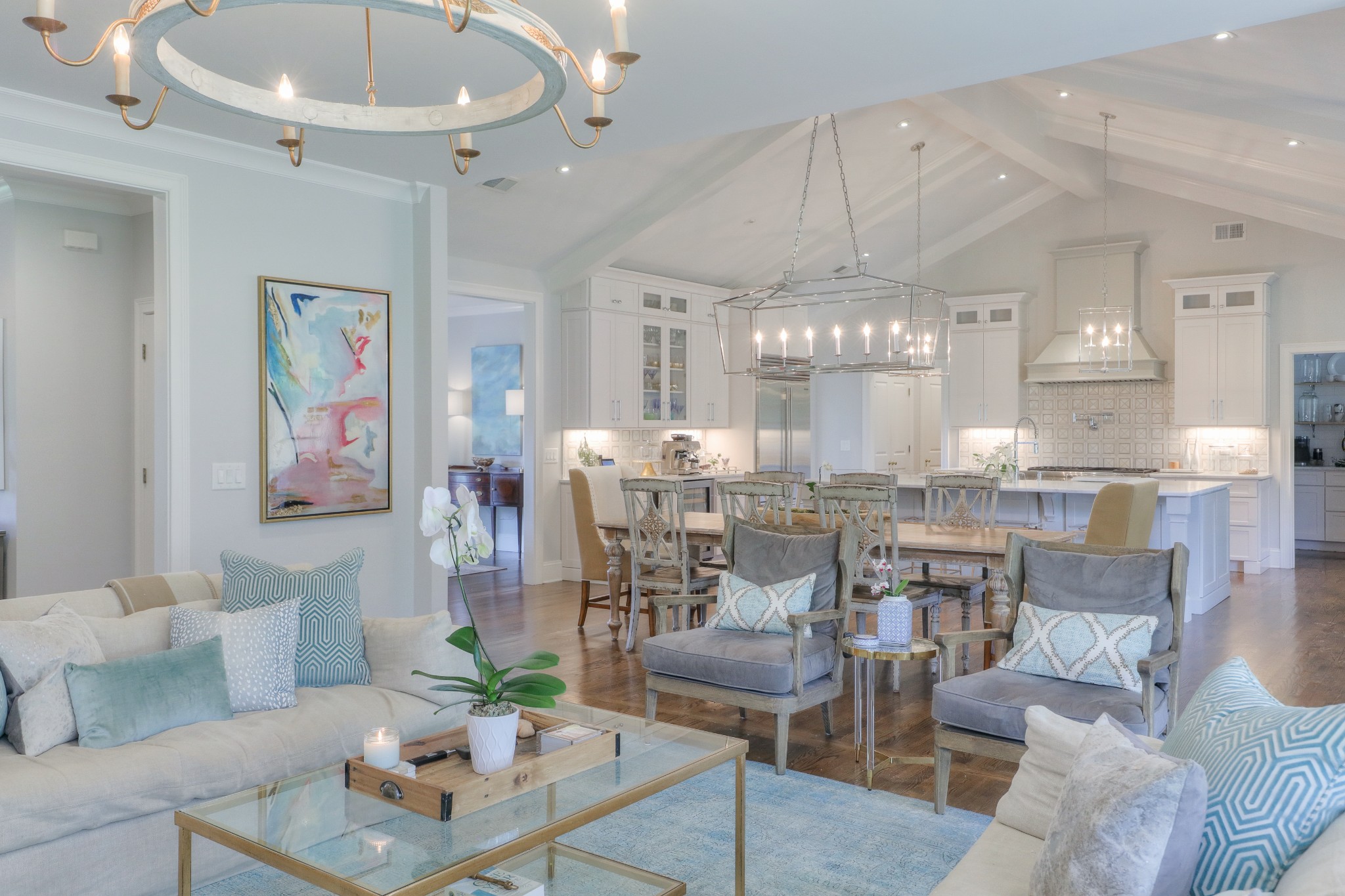 2315 Valley Brook Road Nashville, TN 37215 - Photo 4 of 67 a living room with furniture and a chandelier