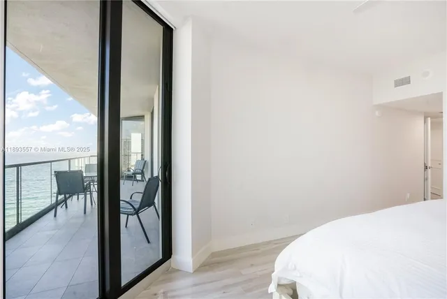 a view of ocean from a balcony