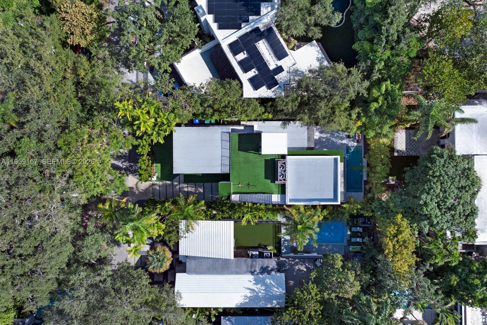 1780 Chucunantah Road Miami, FL 33133 - Photo 33 of 34 an aerial view of a house with outdoor space