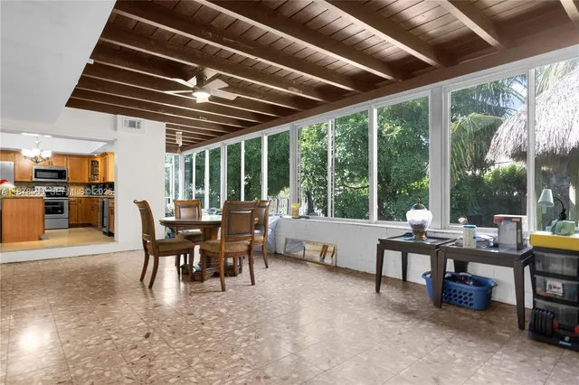 a outdoor space with furniture and outdoor view