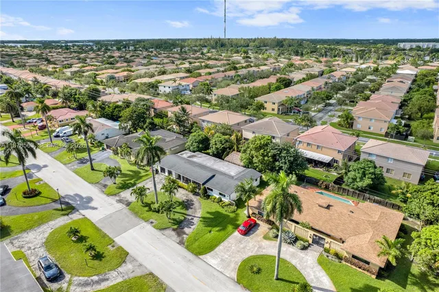an aerial view of a city