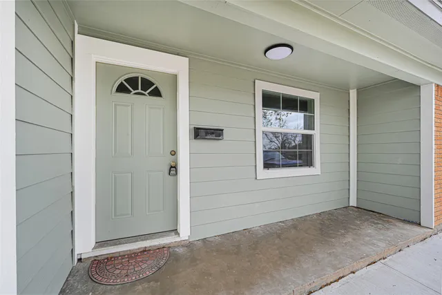 a view of an entryway door