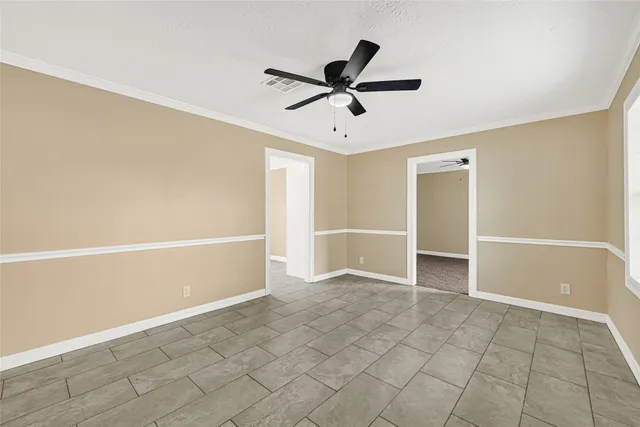 a view of an empty room