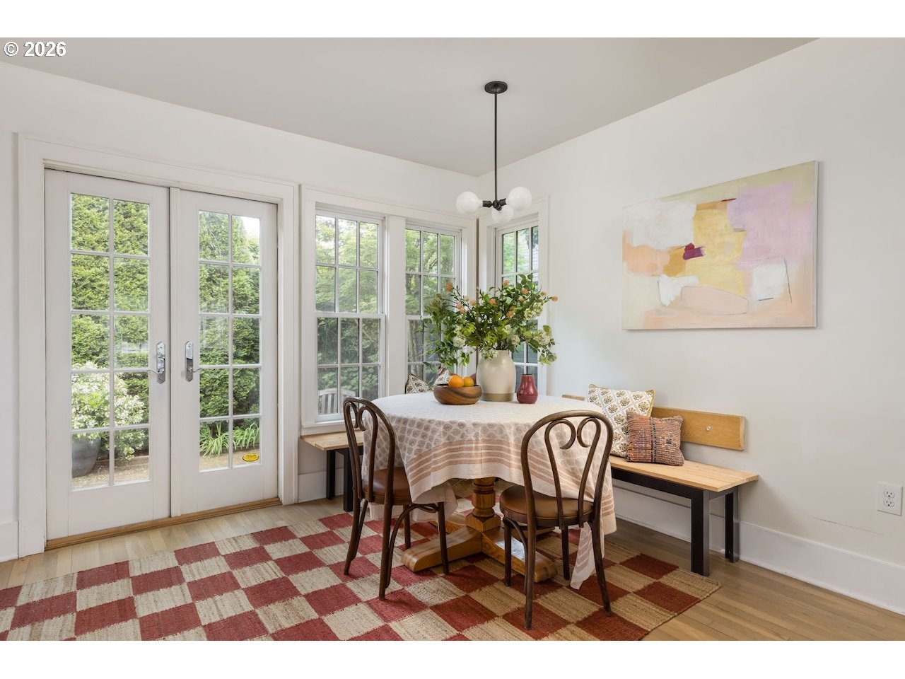 7416 Southeast 36th Avenue Portland, OR 97202 - Photo 18 of 45 a view of a dining room with furniture window and outside view