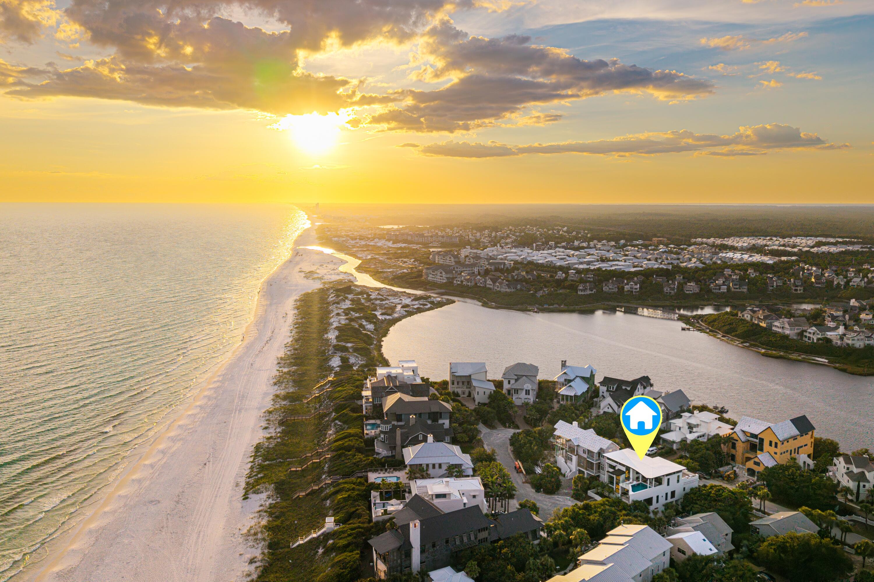 33 Camp Creek Point Dr Inlet Beach Inlet Beach, FL 32461 - Photo 104 of 110 a view of a city and ocean view