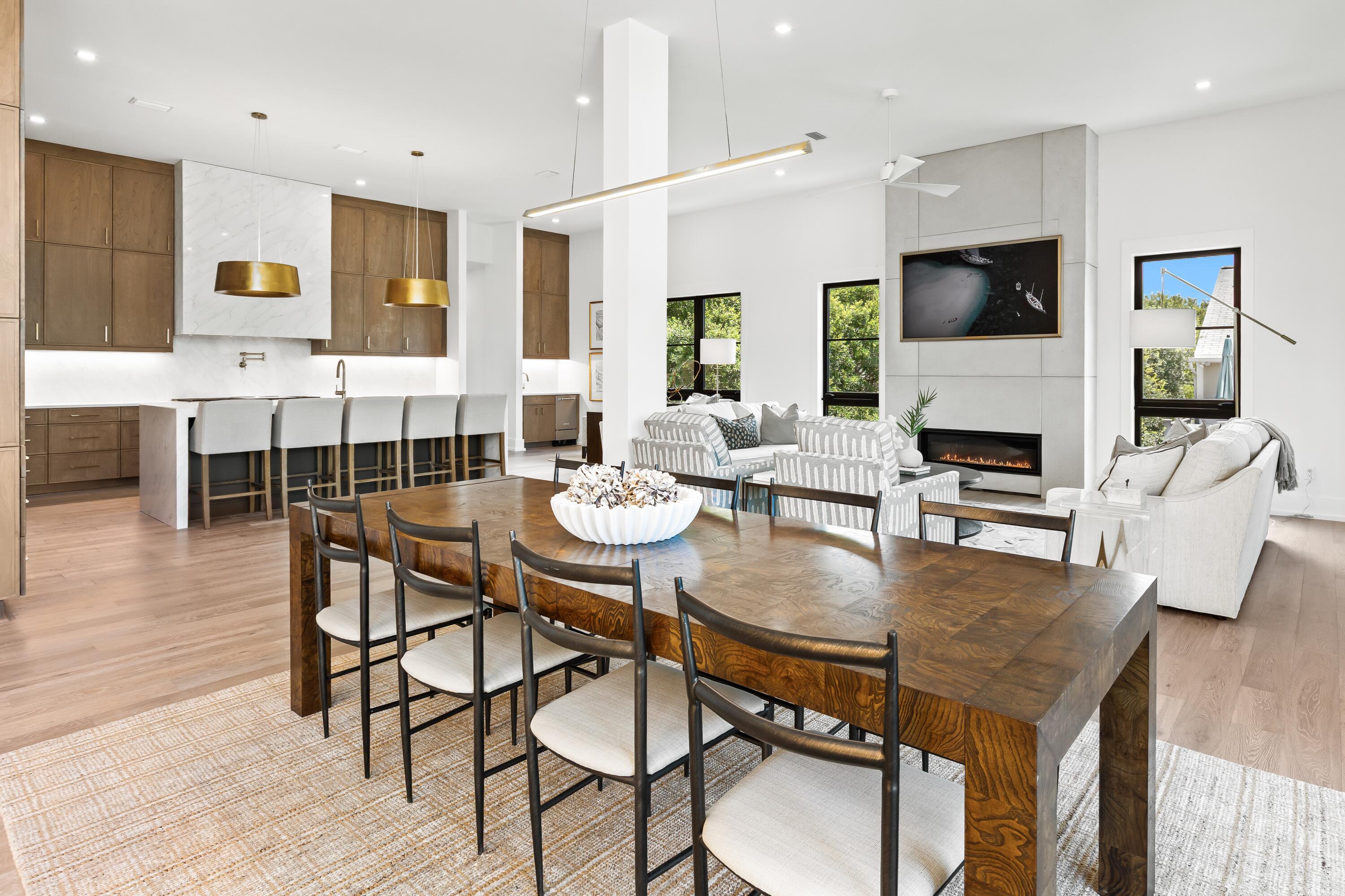33 Camp Creek Point Dr Inlet Beach Inlet Beach, FL 32461 - Photo 29 of 110 a view of a dining room with furniture and wooden floor