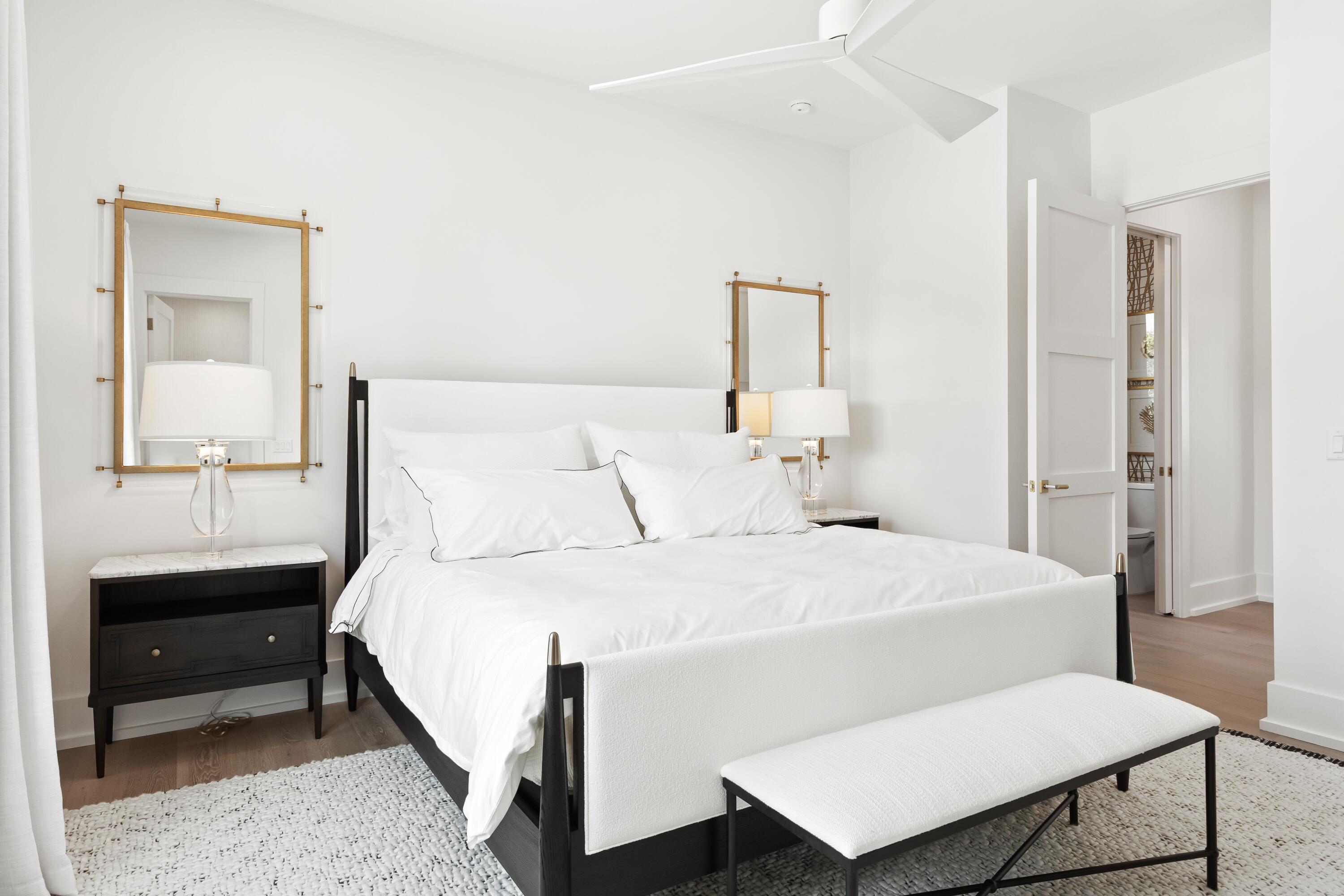 33 Camp Creek Point Dr Inlet Beach Inlet Beach, FL 32461 - Photo 47 of 110 a large white bed in a white room