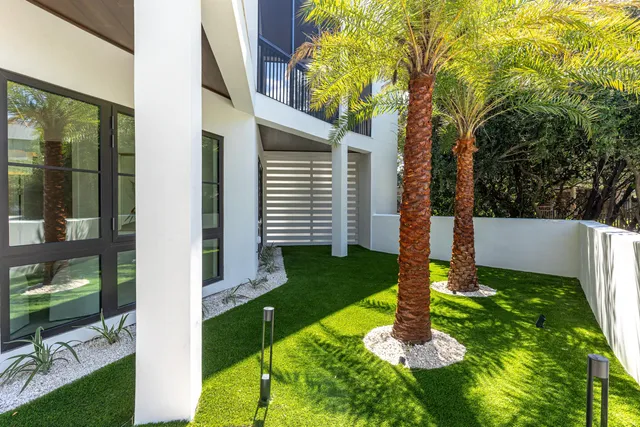 a kitchen with a stove and a microwave