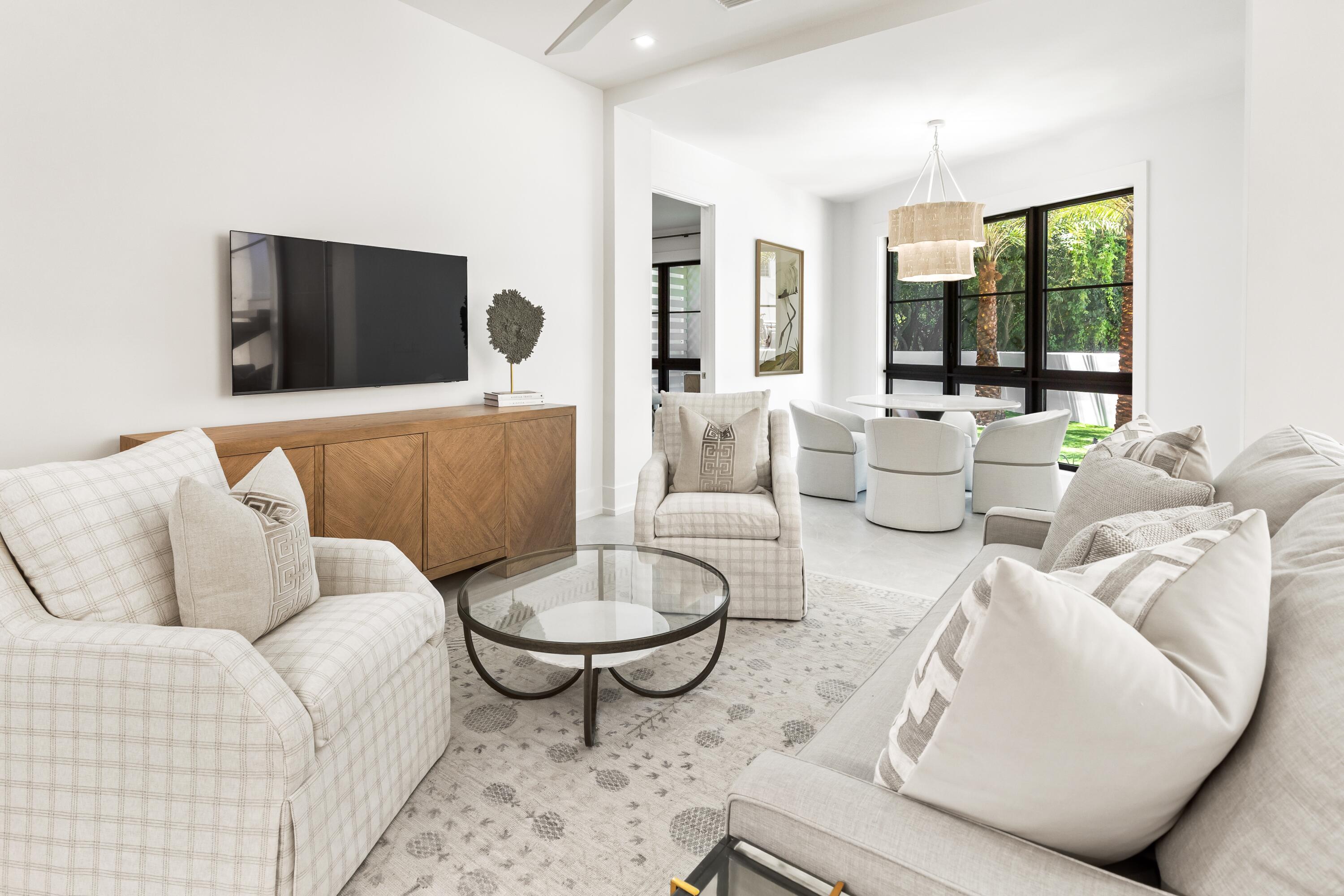 33 Camp Creek Point Dr Inlet Beach Inlet Beach, FL 32461 - Photo 78 of 110 a living room with furniture and a flat screen tv
