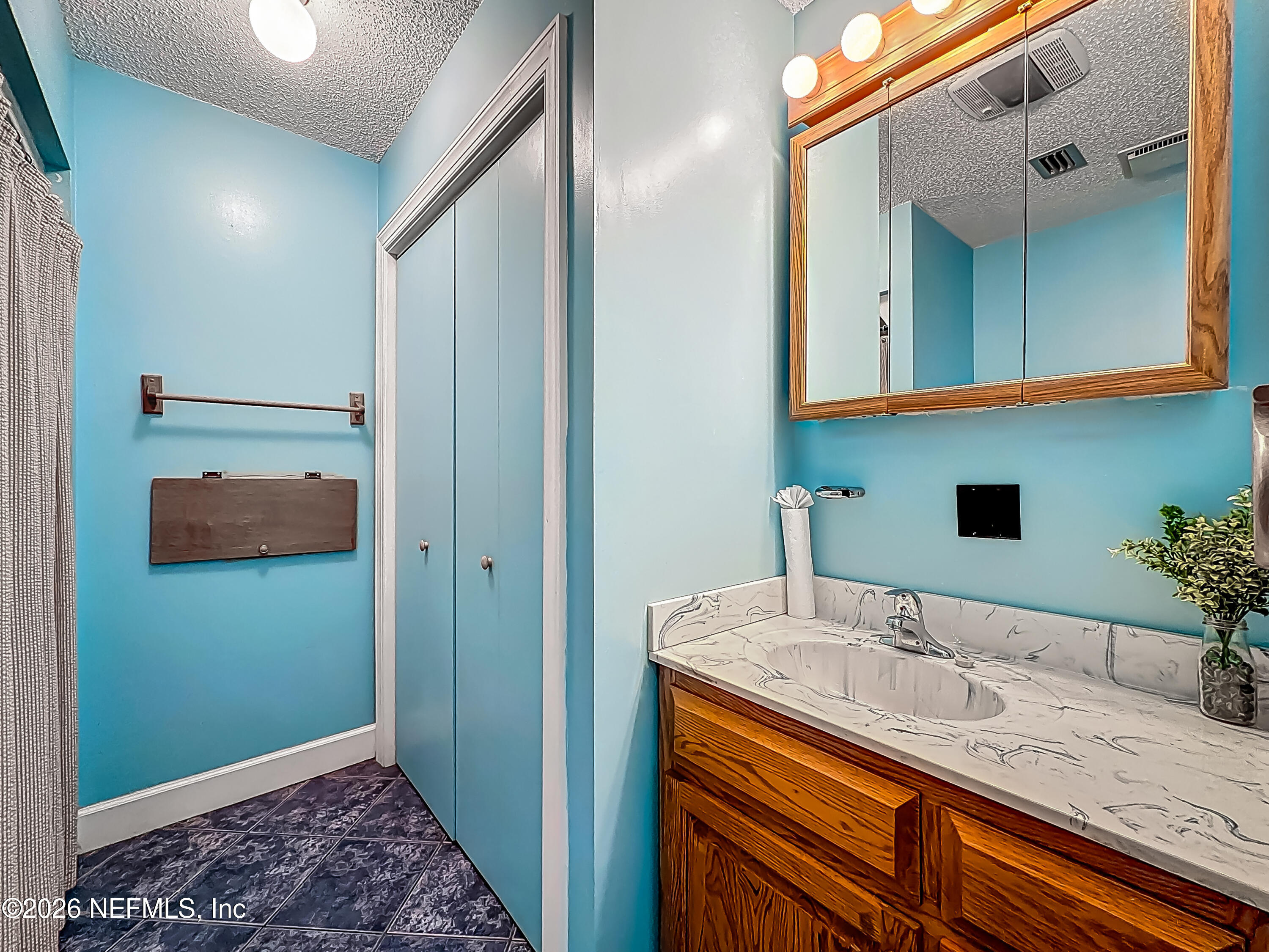 26504 Sheared Stokes Road Hilliard, FL 32046 - Photo 19 of 62 a bathroom with a sink and a mirror