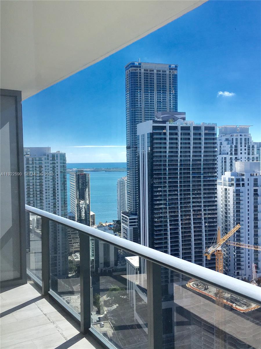 55 Southwest 9th Street, Unit 4005 Miami, FL 33130 - Photo 3 of 9 a view of balcony with a potted plant