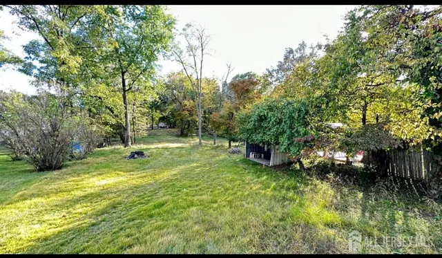 a view of yard with green space