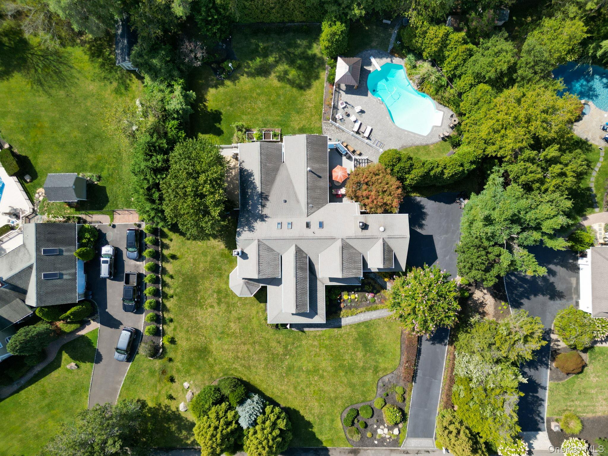 6 Daniel Way Setauket, NY 11733 - Photo 4 of 41 an aerial view of a house with yard swimming pool and outdoor seating
