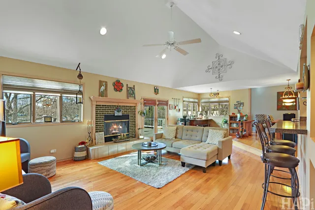 a view of a hallway with the glass door