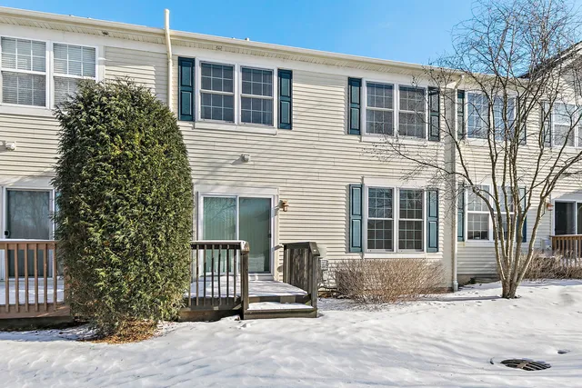 a view of a house with a patio