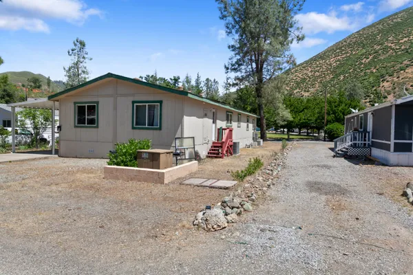 a view of a house with a patio