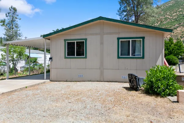 a front view of a house