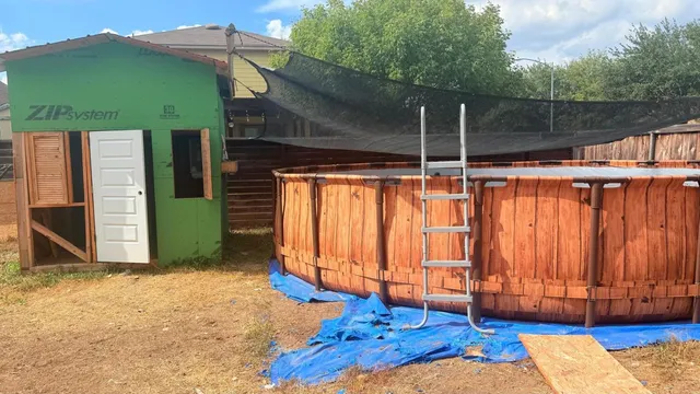 a backyard of a house