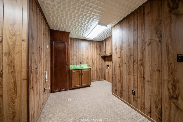 a view of a hallway with a elevator