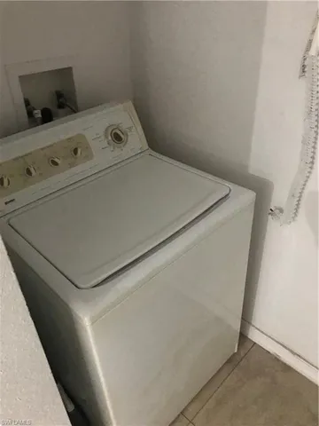 a close up view of washer and dryer
