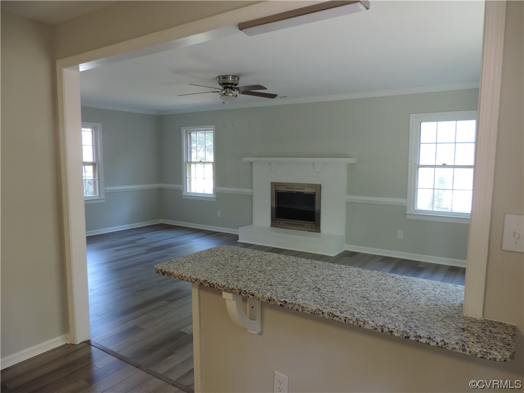 10616 Savoy Road North Chesterfield, VA 23235 - Photo 9 of 29 an empty room with windows and fireplace
