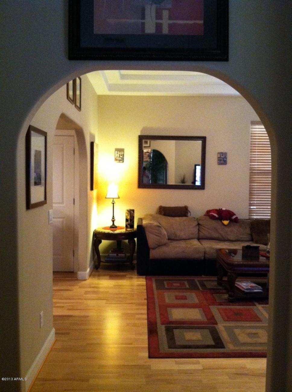 Looking from entry room into Living Room