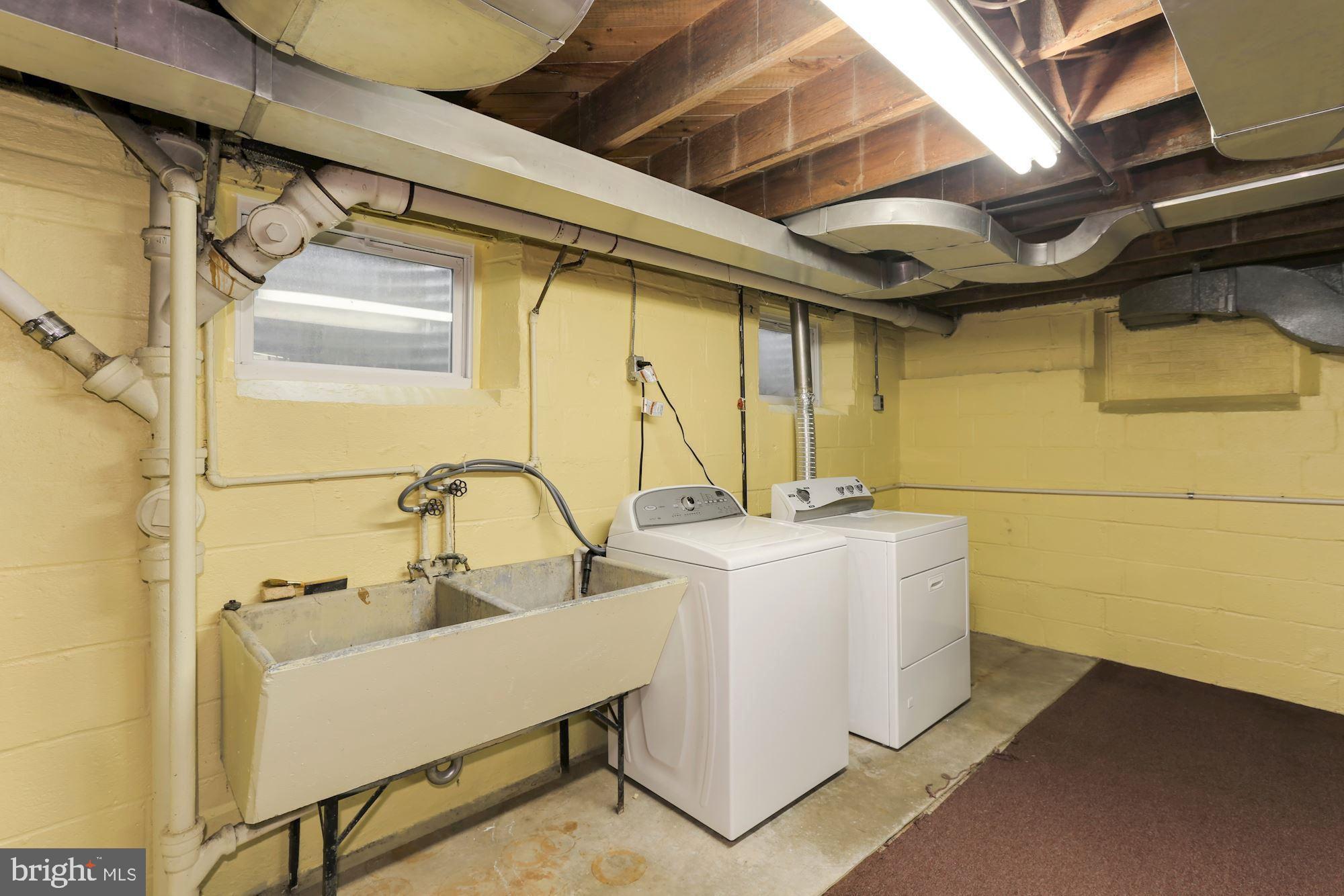 5615 Overlea Road Bethesda, MD 20816 - Photo 38 of 48 Laundry area in basement.
