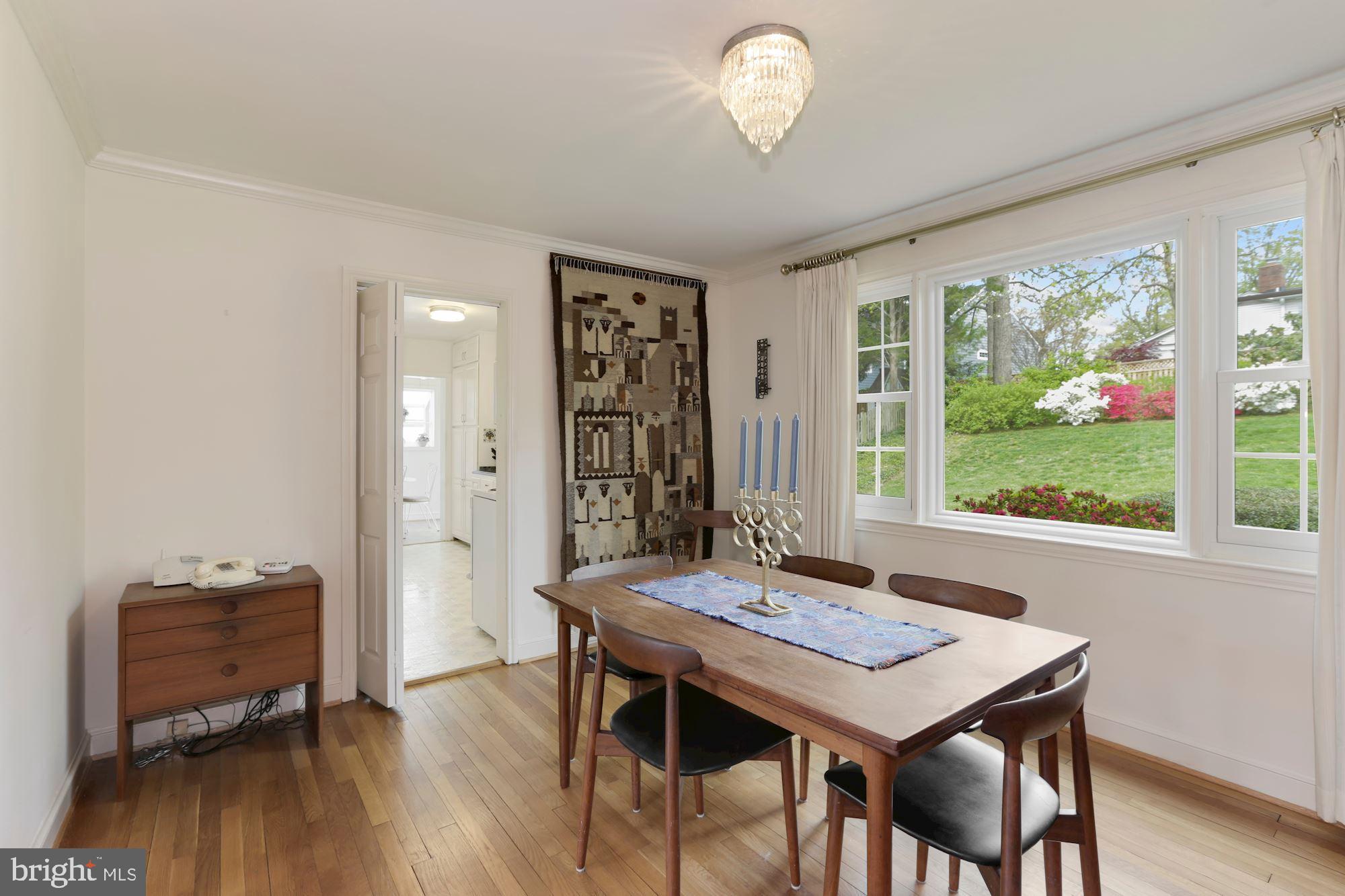 5615 Overlea Road Bethesda, MD 20816 - Photo 8 of 48 Dining Room with views overlooking rear yard.