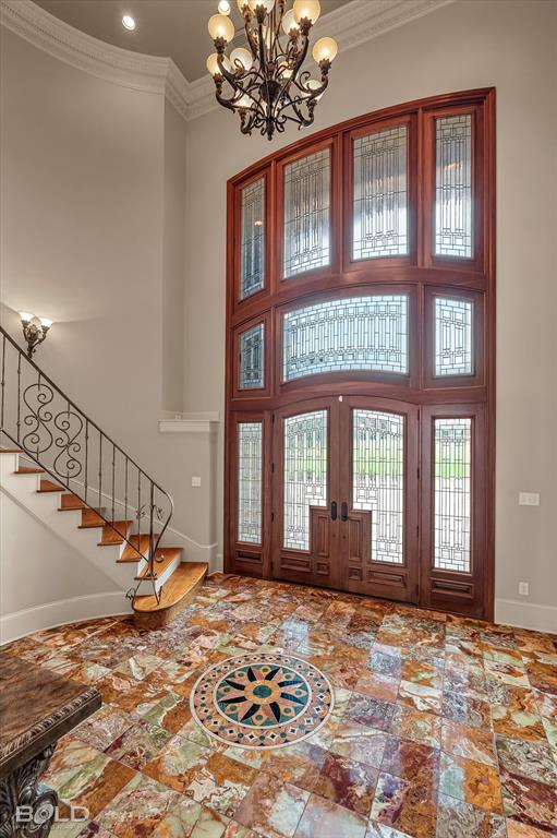 10099 Ferry Lake Road Oil City, LA 71061 - Photo 4 of 14 Elegant foyer with soaring ceilings and timeless finishes