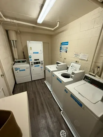 a room with storage and utility