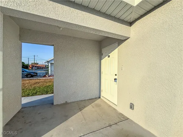 a view of front door