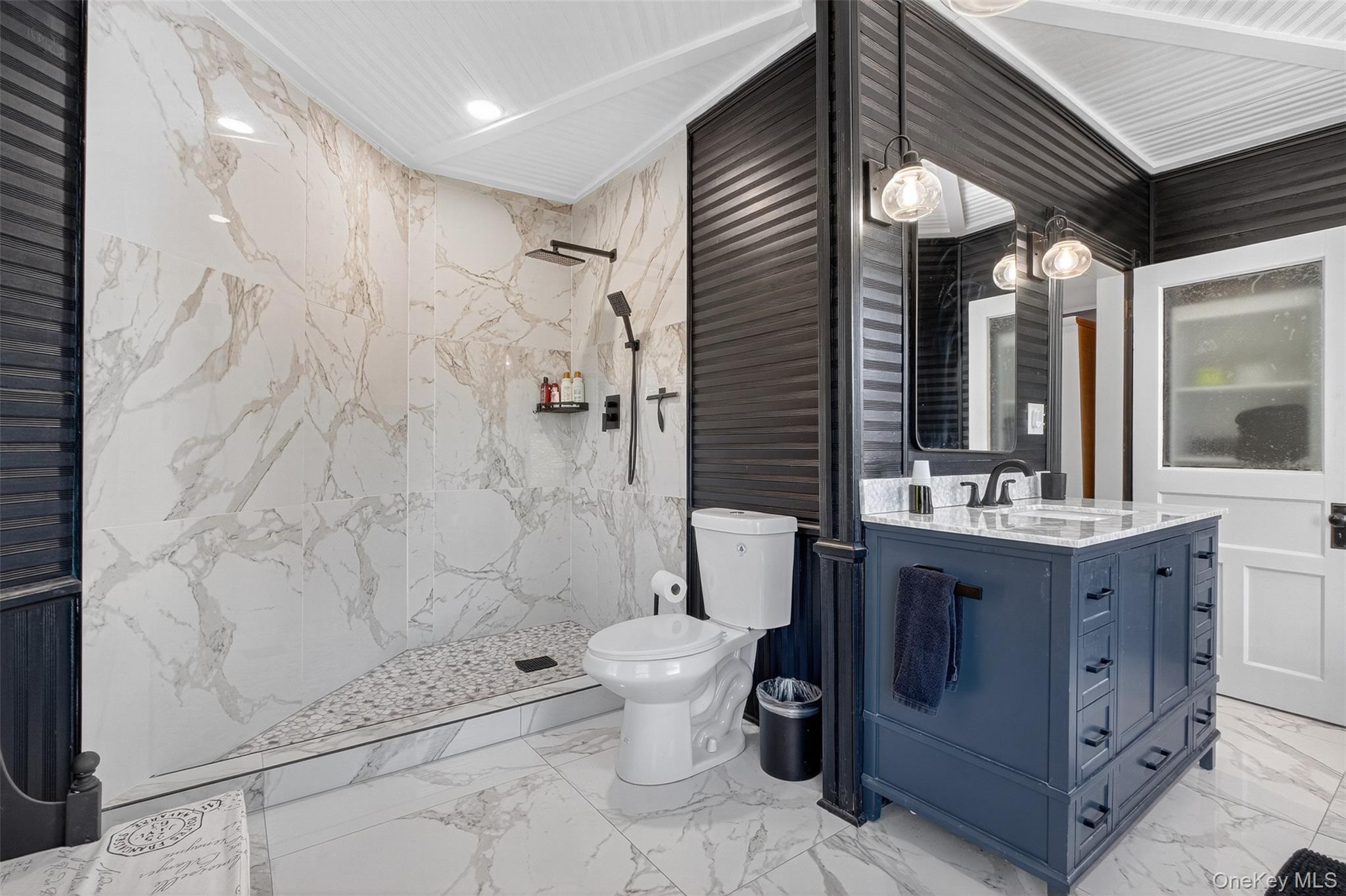 30 Old Post Road North Red Hook, NY 12571 - Photo 35 of 39 a bathroom with a double vanity sink toilet and shower