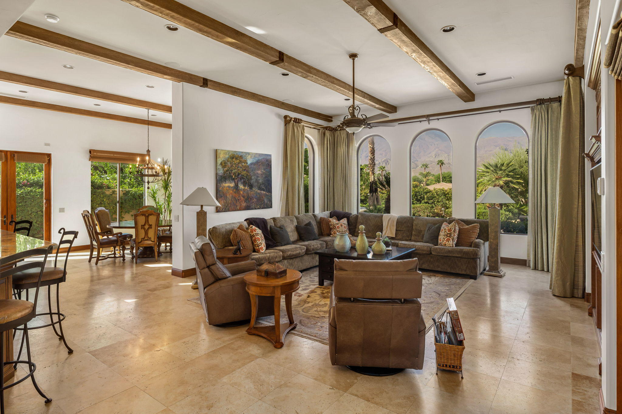 57325 Peninsula Lane La Quinta, CA 92253 - Photo 37 of 66 a living room with furniture and a large window