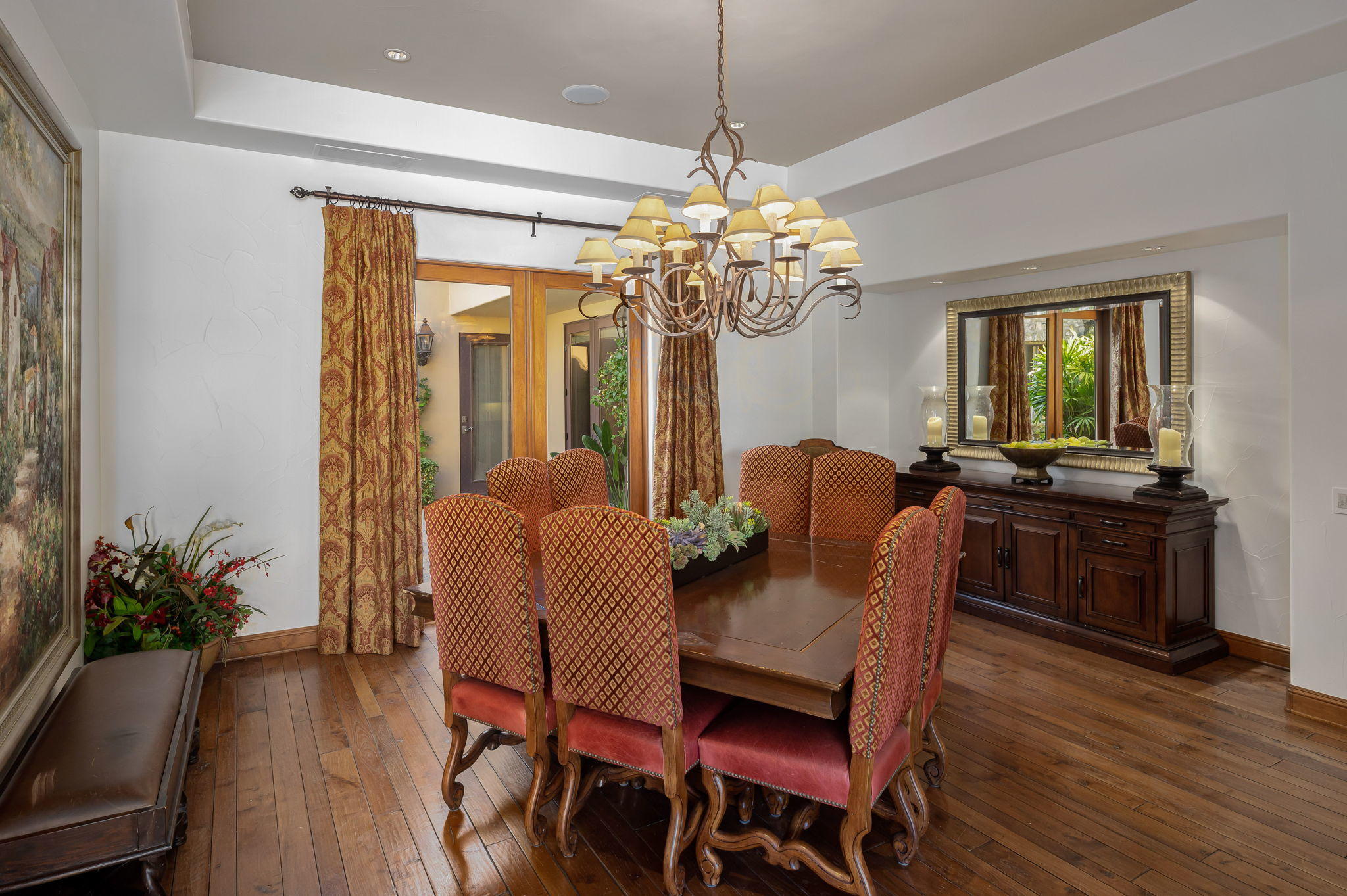 57325 Peninsula Lane La Quinta, CA 92253 - Photo 48 of 66 a view of a dining room with furniture window and wooden floor