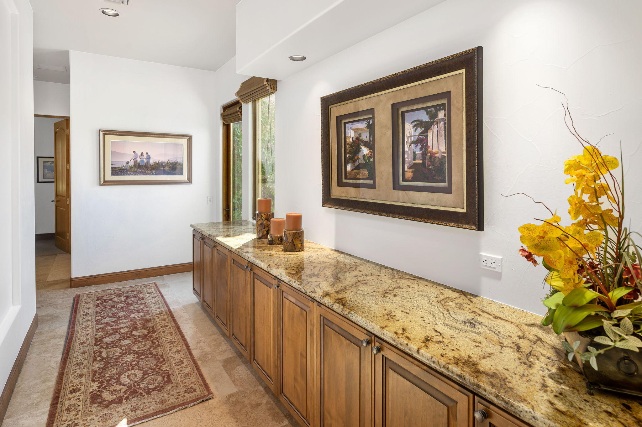 57325 Peninsula Lane La Quinta, CA 92253 - Photo 57 of 66 a bathroom with a granite countertop sink and a window
