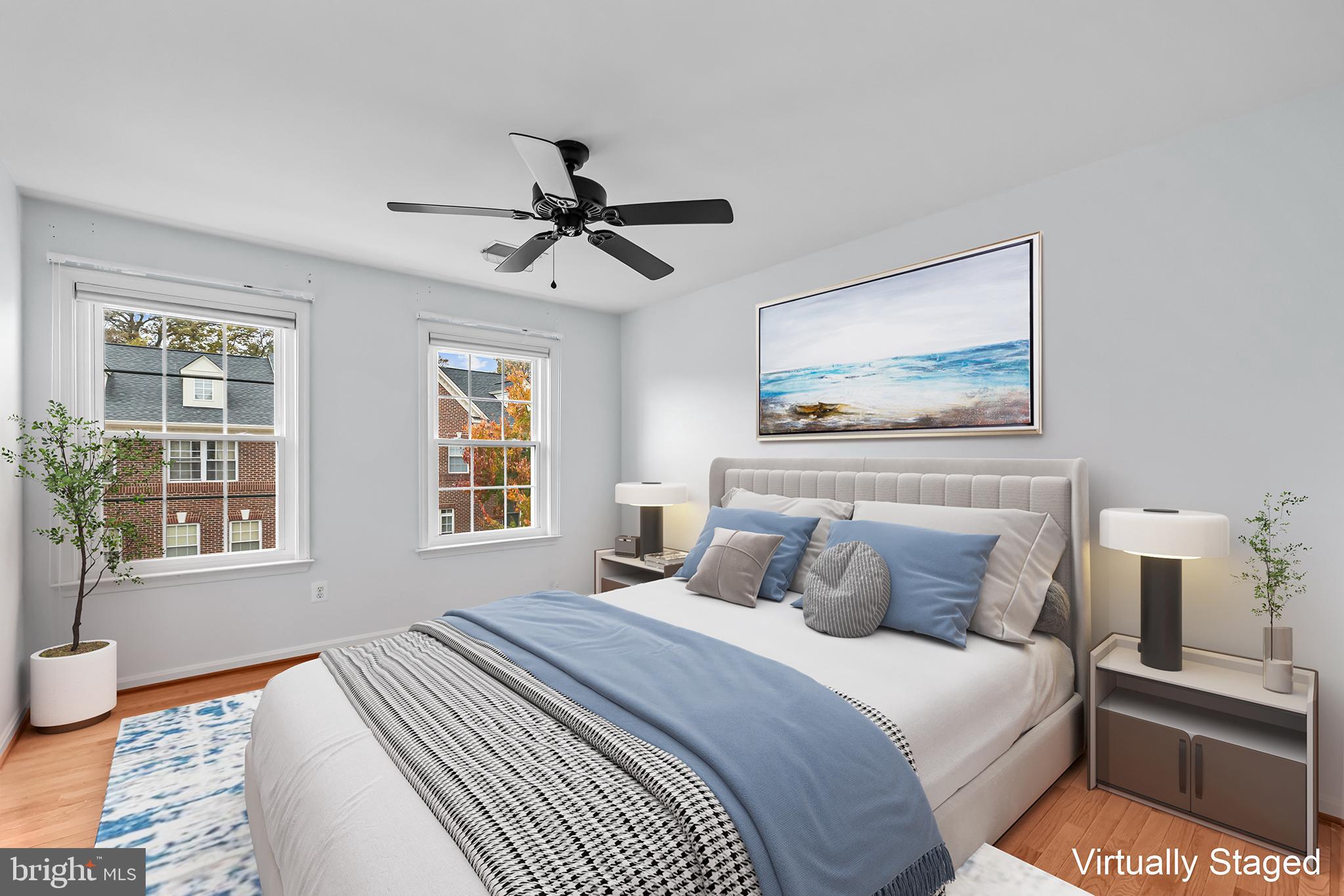 20366 Cloverfield Terrace Sterling, VA 20165 - Photo 40 of 96 a bedroom with a large bed and a window