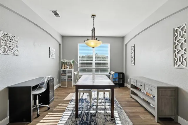 a room with furniture and window