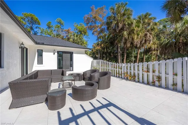 a outdoor living with furniture