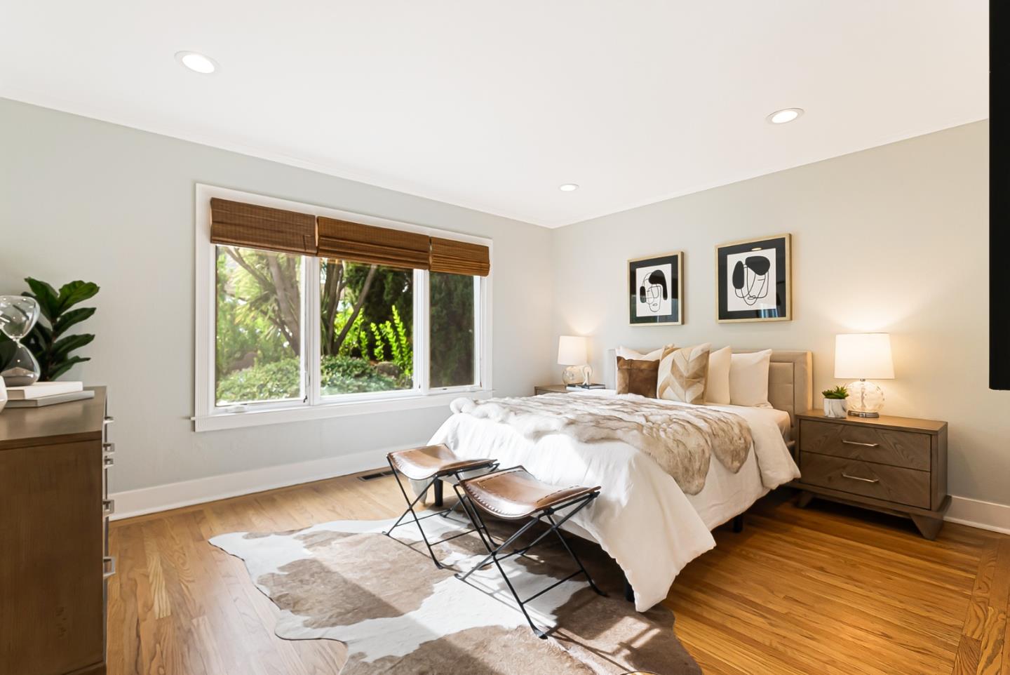 2211 Ewell Road Belmont, CA 94002 - Photo 17 of 44 a bedroom with a bed and a window