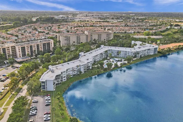 a view of a city with an ocean view