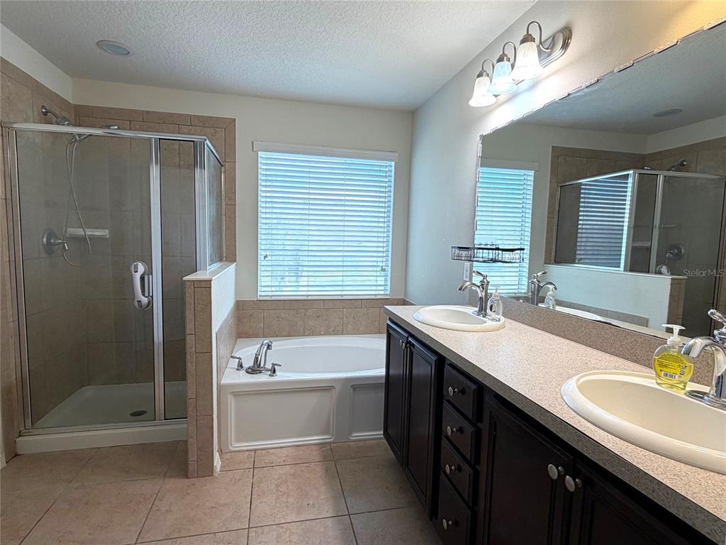 1376 Seburn Road Apopka, FL 32703 - Photo 19 of 32 a bathroom with a sink double vanity and a bathtub