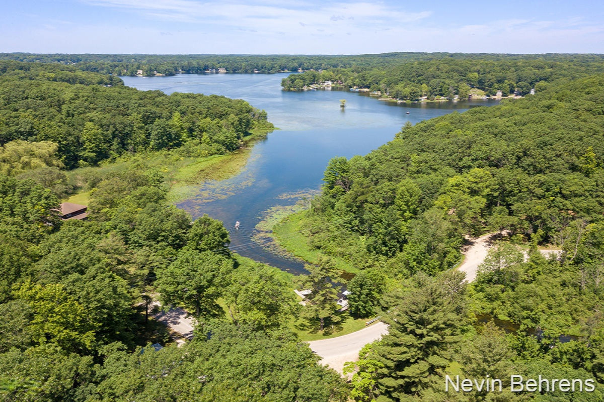 5396 Centerline Road Newaygo, MI 49337 - Photo 16 of 20 5396 Centerline More of Lake from Drone