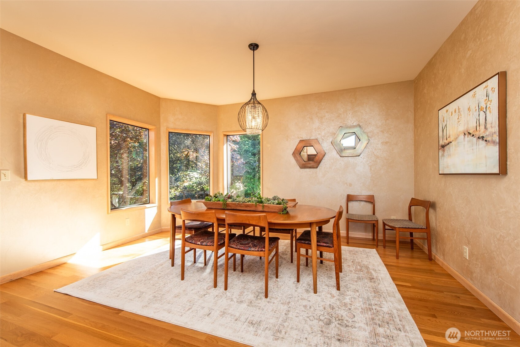 283 Fawn Lane Sequim, WA 98382 - Photo 21 of 38 a view of a dining room with furniture window and wooden floor